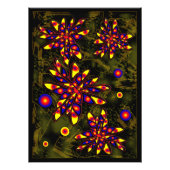 Abstracte bloemen foto afdruk (Voorkant)