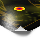 Abstracte bloemen foto afdruk (Hoek)