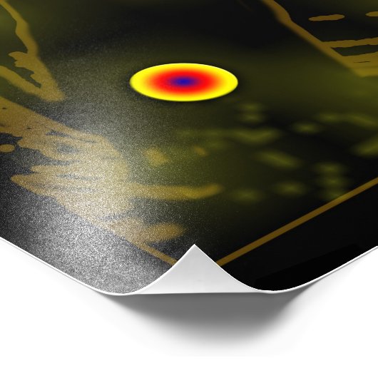 Abstracte bloemen foto afdruk (Hoek)