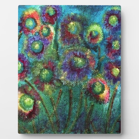 Abstracte bloemen fotoplaat (Voorkant)