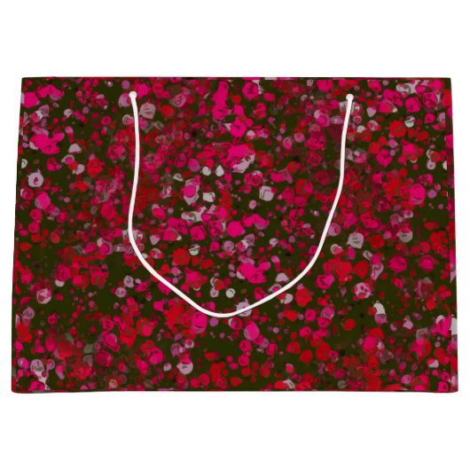 Abstracte bloemen groot cadeauzakje (Voorkant)