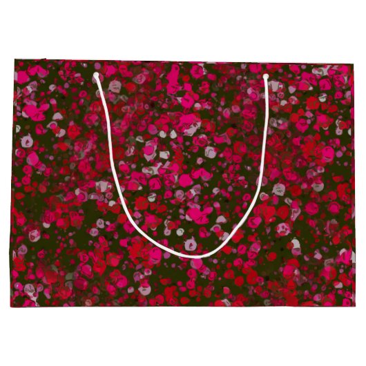 Abstracte bloemen groot cadeauzakje (Achterkant)