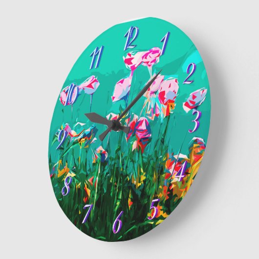 Abstracte bloemen grote klok (Hoek)