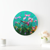 Abstracte bloemen grote klok (Huis)