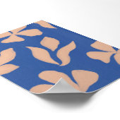 Abstracte Bloemen Illustratie muurkunst Poster (Hoek)