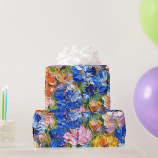 Abstracte Bloemen Impressionist  Cadeaupapier