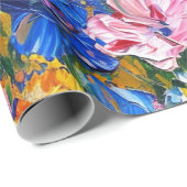 Abstracte Bloemen Impressionist  Cadeaupapier (Rol Hoek)