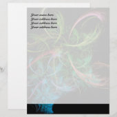 Abstracte bloemen in de ruimte briefhoofd (Voorkant / Achterkant)