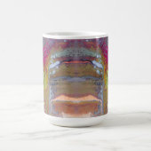 Abstracte bloemen in felle kleuren koffiemok (Center)