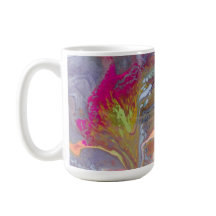 Abstracte bloemen in felle kleuren