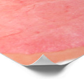 Abstracte bloemen in roze poster (Hoek)