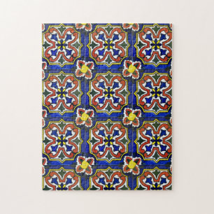 Abstracte bloemen, indrukwekkende stijl legpuzzel