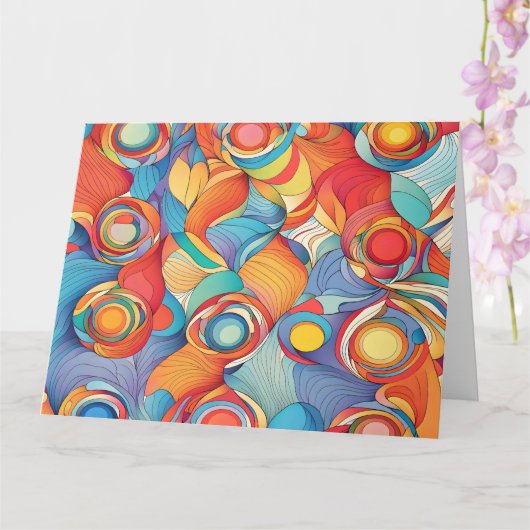 Abstracte bloemen kaart (Orchidee)
