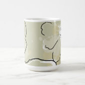 Abstracte Bloemen Koffie/Warme Chocolade Mok (Center)