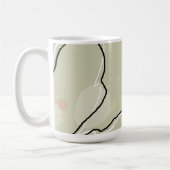 Abstracte Bloemen Koffie/Warme Chocolade Mok (Links)