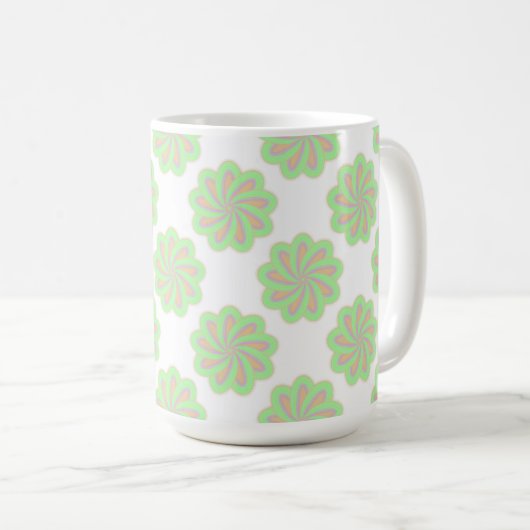 Abstracte bloemen. koffiemok (Voorkant rechts)