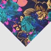 Abstracte bloemen, kotskeertje tissuepapier (Detail)