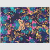 Abstracte bloemen, kotskeertje tissuepapier (Voorkant)