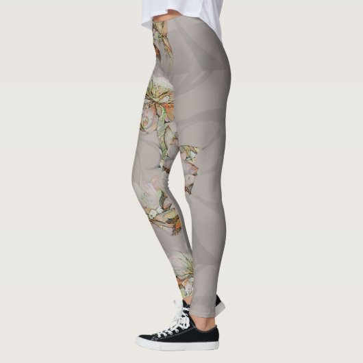 Abstracte bloemen leggings (Links)