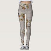 Abstracte bloemen leggings (Voorkant)
