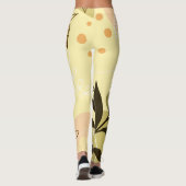 Abstracte bloemen Leggings - Comfortabel en uniek (Achterkant)