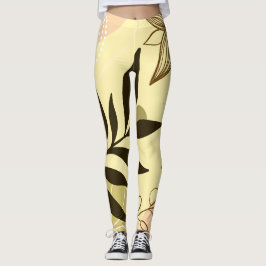 Abstracte bloemen Leggings - Comfortabel en uniek