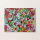 Abstracte bloemen legpuzzel (Horizontaal)