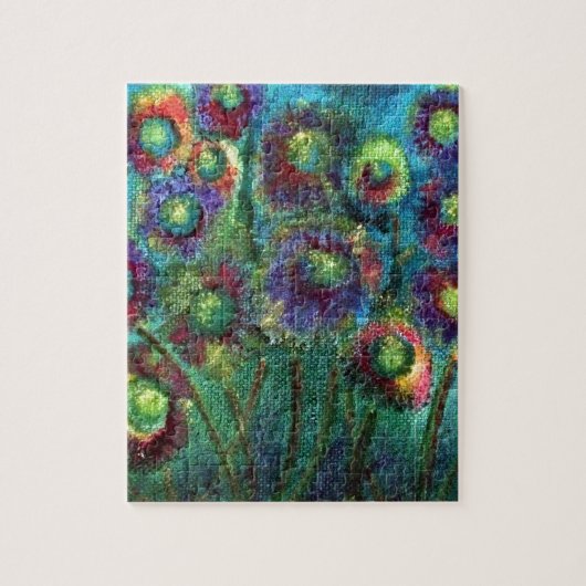 Abstracte Bloemen Legpuzzel (Verticaal)