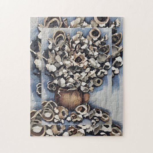 Abstracte Bloemen Legpuzzel (Verticaal)
