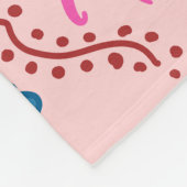 Abstracte Bloemen Mandala Patroon Ontwerp rood Fleece Deken (Hoek)