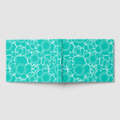 ABSTRACTE BLOEMEN MATRIX IN TEAL GASTENBOEK (Volledig)