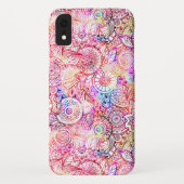 Abstracte bloemen, met een kleur, Case-Mate iPhone case (Achterkant)