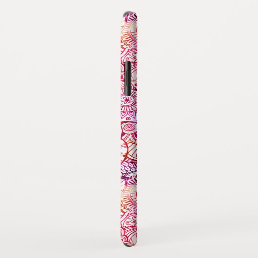 Abstracte bloemen, met een kleur, Case-Mate iPhone case (Achterkant/rechts)