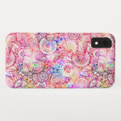 Abstracte bloemen, met een kleur, Case-Mate iPhone case (Achterkant (horizontaal))