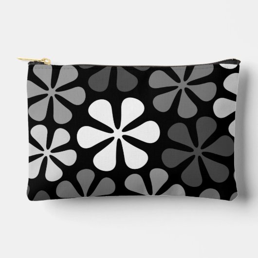 Abstracte bloemen monochroom etui (Voorkant)