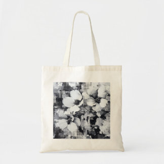 Abstracte bloemen monochroom Tas