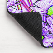 Abstracte bloemen Mousepad Muismat (Hoek)