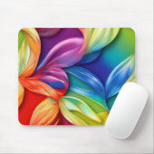 Abstracte Bloemen Muismat (Met muis)