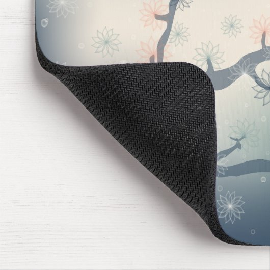 Abstracte Bloemen Muismat (Hoek)