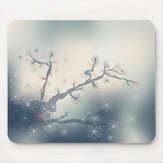 Abstracte Bloemen Muismat (Voorkant)