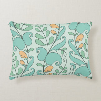 Abstracte bloemen: naadloos patroon accent kussen