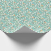 Abstracte bloemen:  naadloos patroon cadeaupapier (Hoek)