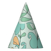 Abstracte bloemen:  naadloos patroon feesthoedjes (Links)