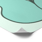 Abstracte bloemen: naadloos patroon poster (Hoek)