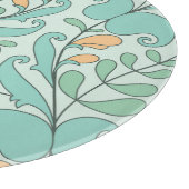 Abstracte bloemen:  naadloos patroon snijplank (Hoek)
