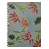 Abstracte bloemen notitieboek (Voorkant)