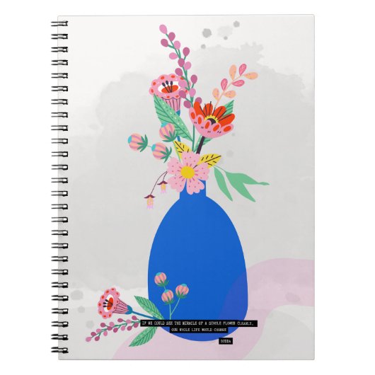 Abstracte bloemen | Notitieboek Journal (Voorkant)