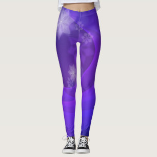 Abstracte bloemen op gevouwen Indische achtergrond Leggings
