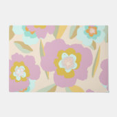 Abstracte bloemen | Pastel Lila Floral Pattern Deurmat (Voorkant)