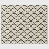 Abstracte bloemen patroon van de bloemen van de zw cadeaupapier (Vlak)